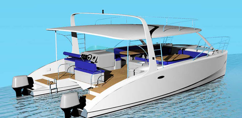 catamaran-with-outboard-motors